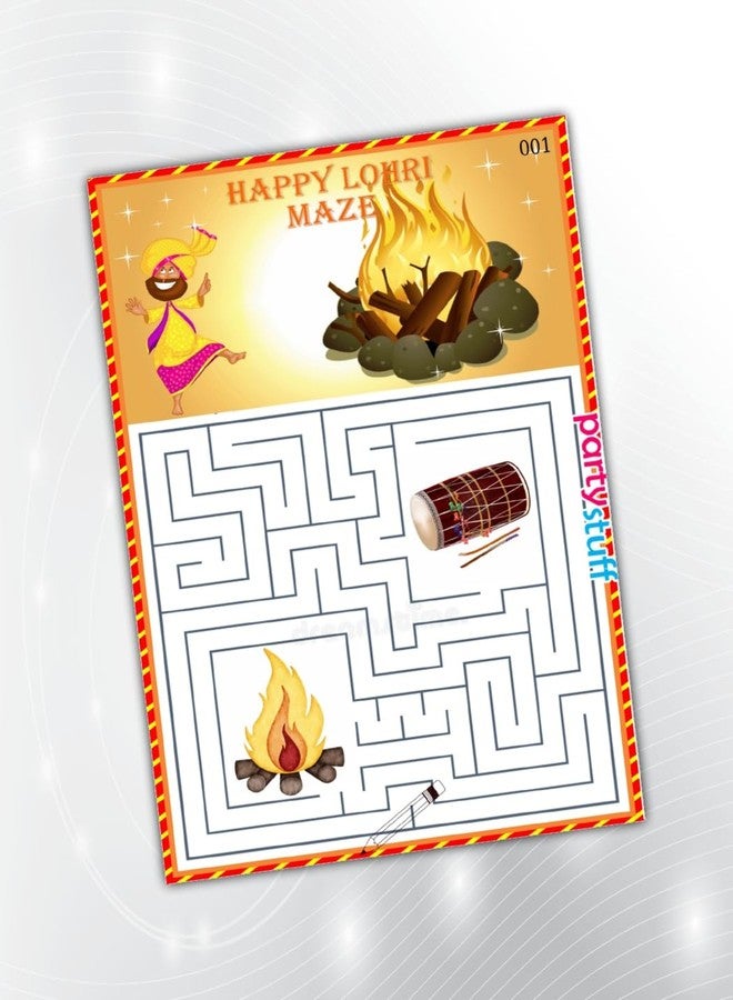 PartyStuff Paper Games - Lohri Maze (16 Piece) - Image 1